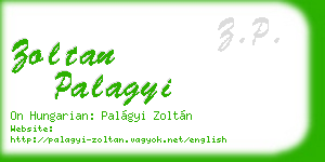 zoltan palagyi business card
